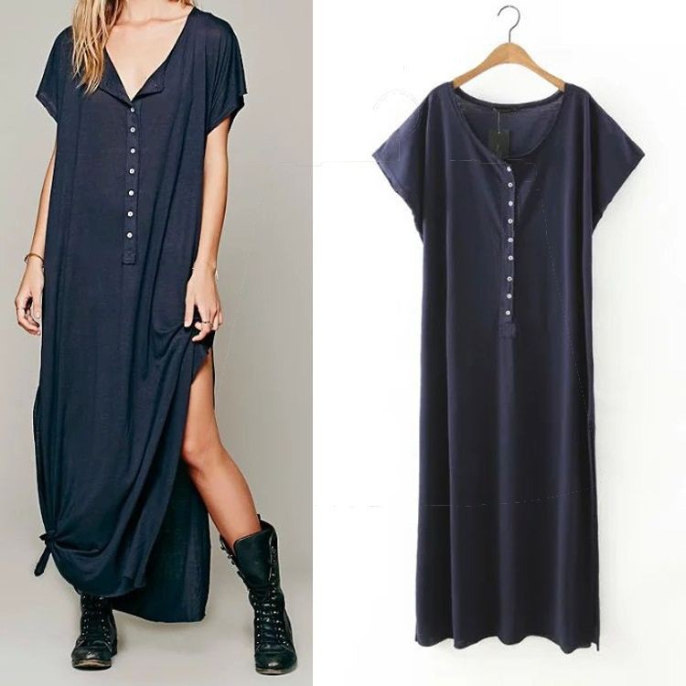 Blue/red Basic (M,L) (Baju Import/Lucu/Murah/jumpsuit/overall)