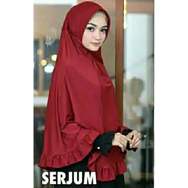 Jilbab serut jumbo rempel