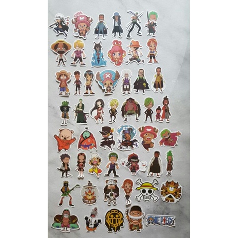Sticker Sinchan, Spongebob, Simpson, One piece