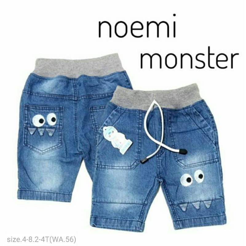 JEANS PENDEK NOEMI MONSTER