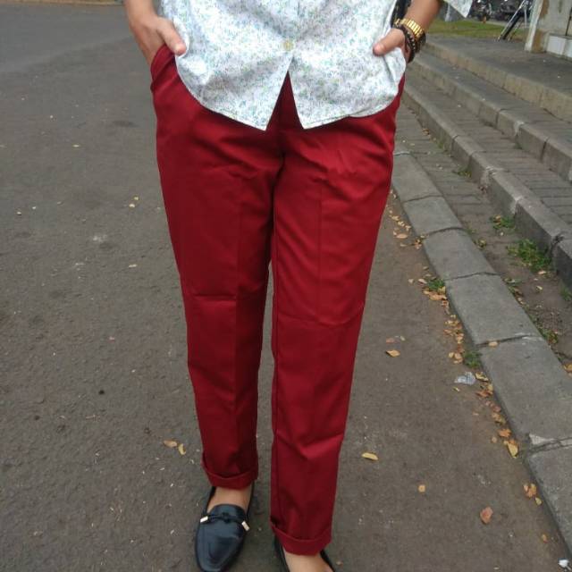 Red Chino Pants