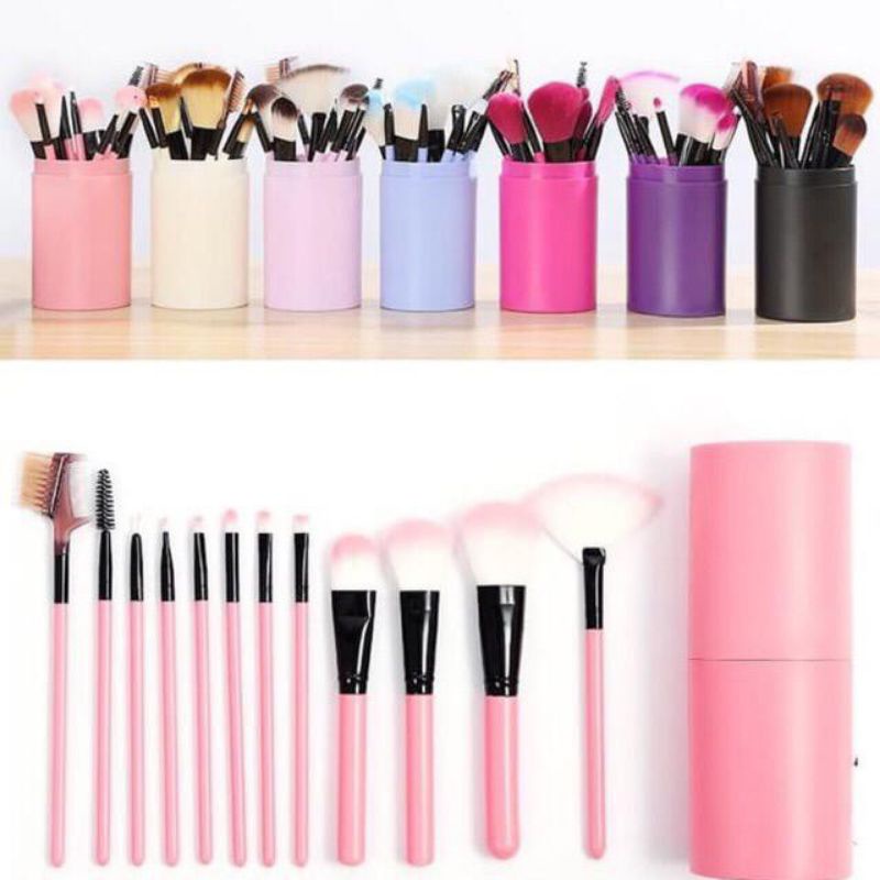 kuas makeup 1 set 12 pcs RANDOM