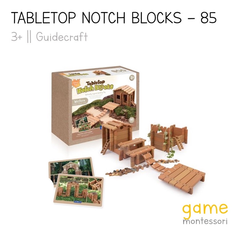 Guidecraft Tabletop Notch Blocks 85