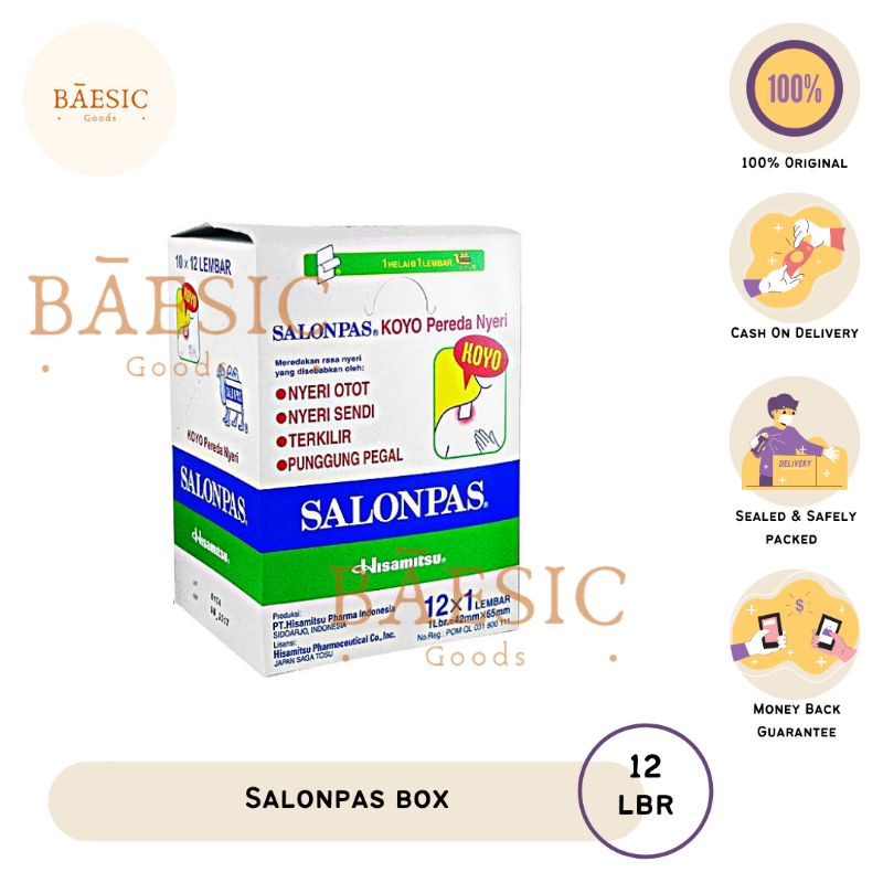 Salonpas Box Isi 12 Pcs*