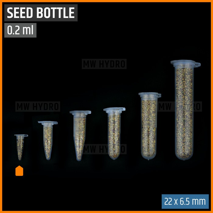 Botol Benih Plastik / Plastic Seed Bottle - 0.2 ml