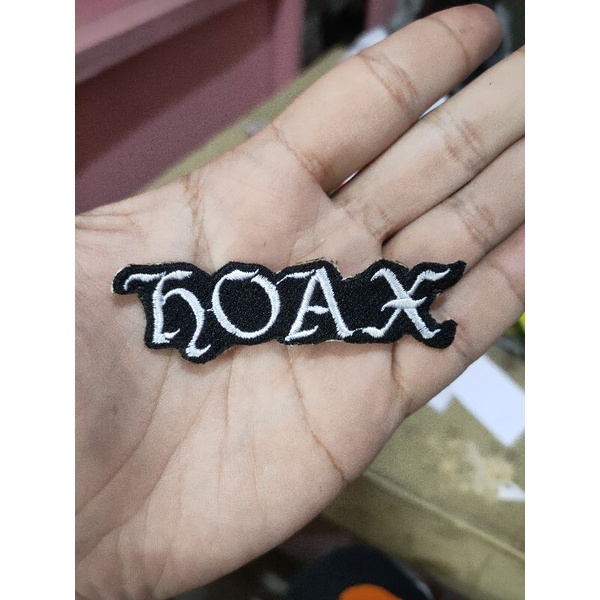 patch bordir HOAX (bisa CUSTOM)