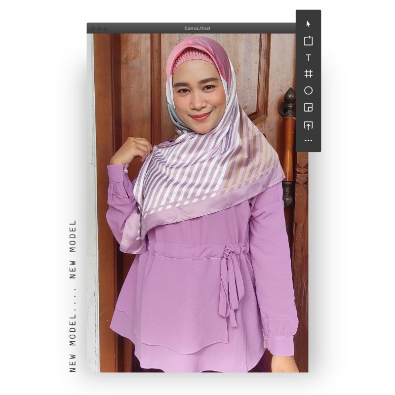 Lila blouse kode 48