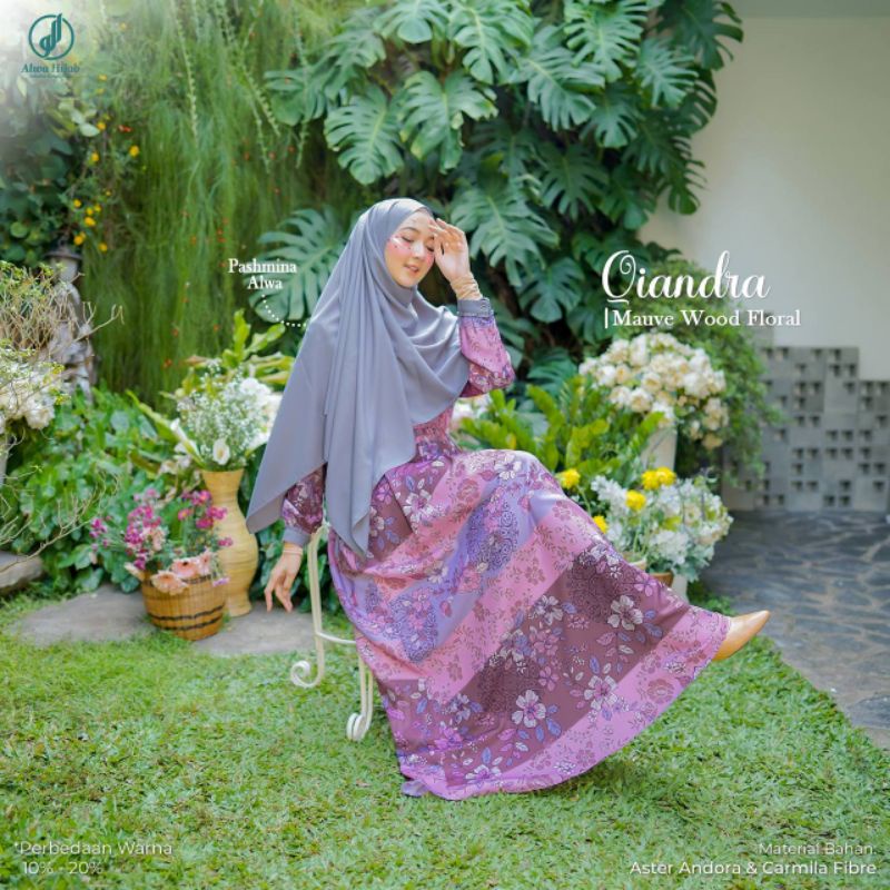 Qiandra gamis set Pasmina