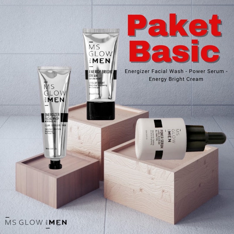 PAKET BASIC MS GLOW MEN SKINCARE