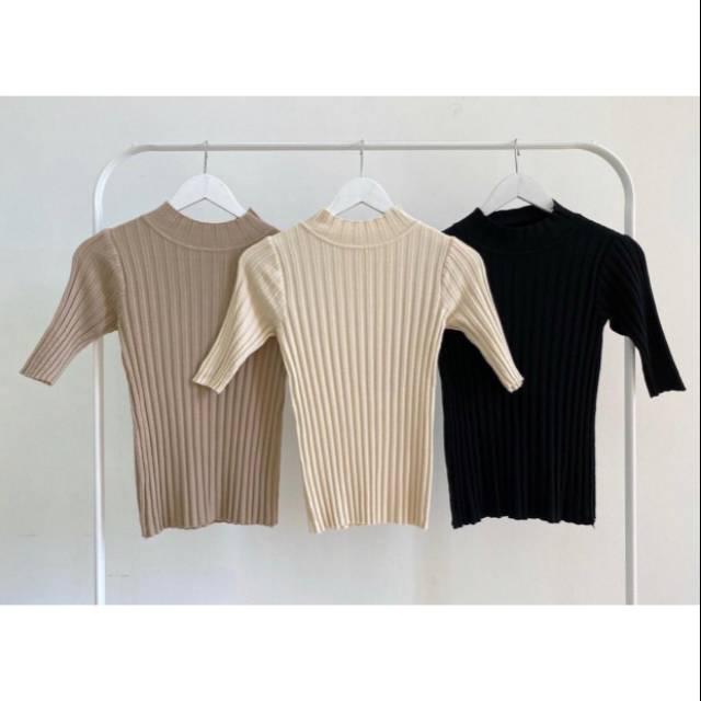MID SLEEVES KNIT
