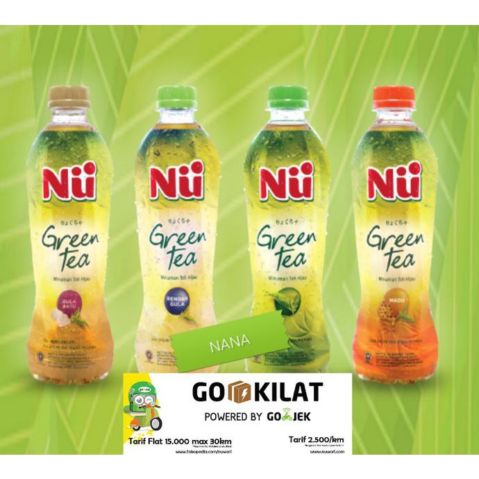 (BISA COD) Nu Green Tea 450ml (all variant) SPECIAL Kode 5