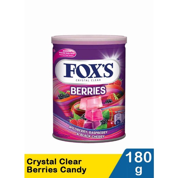 Fox's Candy Crystal Clear Berries 180G<br/>