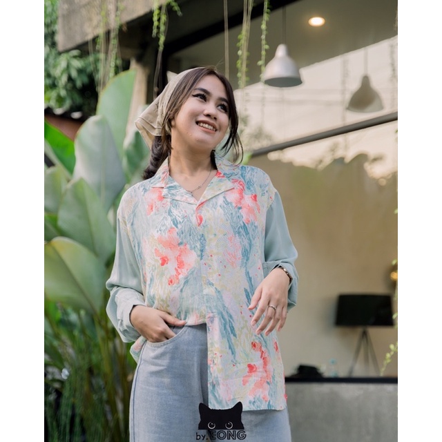 Kemeja Oversize - Lula Green