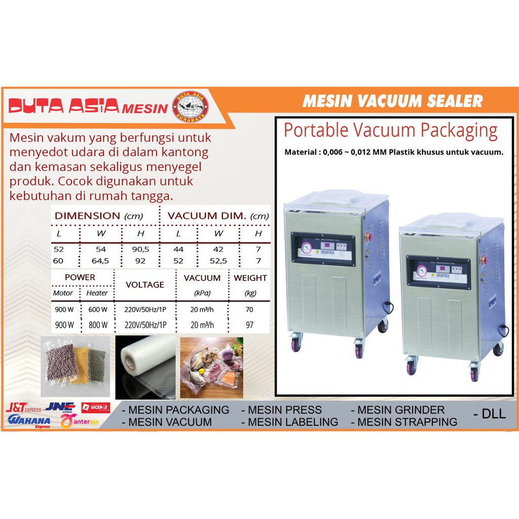 MESIN VACUUM SEALER PORTABLE
