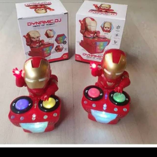 Mainan robot Ironman dynamic Dj