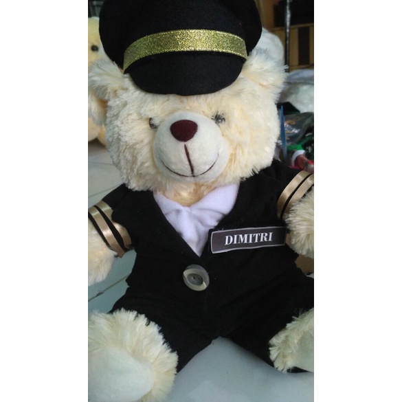 Educate Boneka Bear 25Cm Profesi Pilot