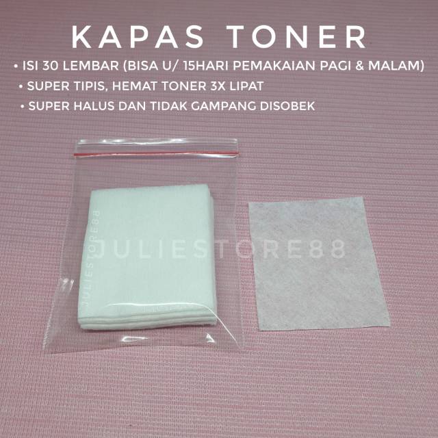 (30 lembar) Kapas Toner Super Tipis