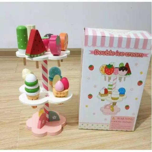 Wooden Double Ice Cream