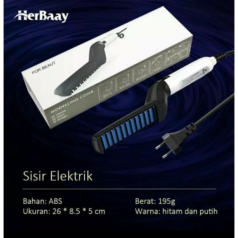 Sisir Pelurus Rambut Pria