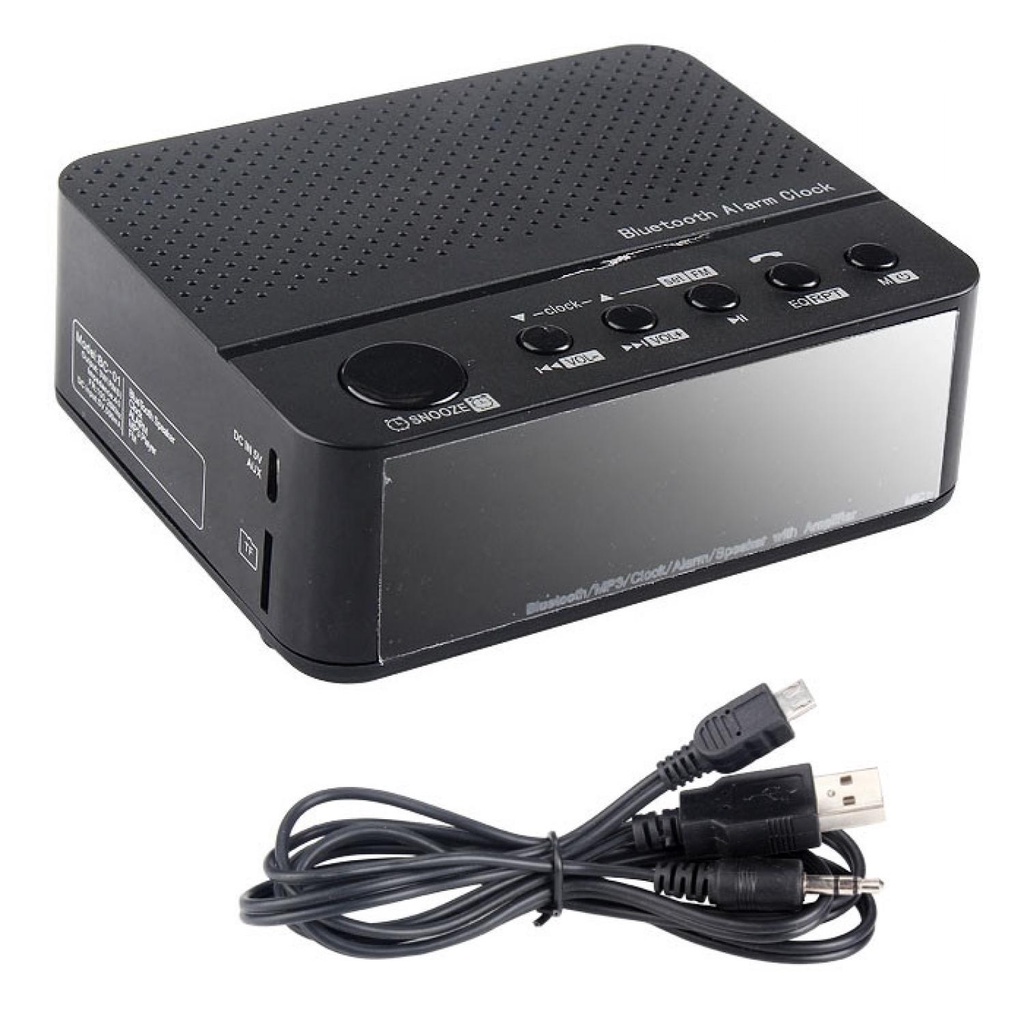 Taffware Jam Alarm Dengan Speaker Bluetooth