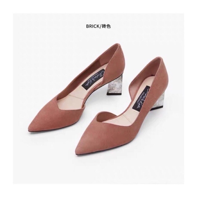 SEPATU CnK HEELS MARBLE SUEDE