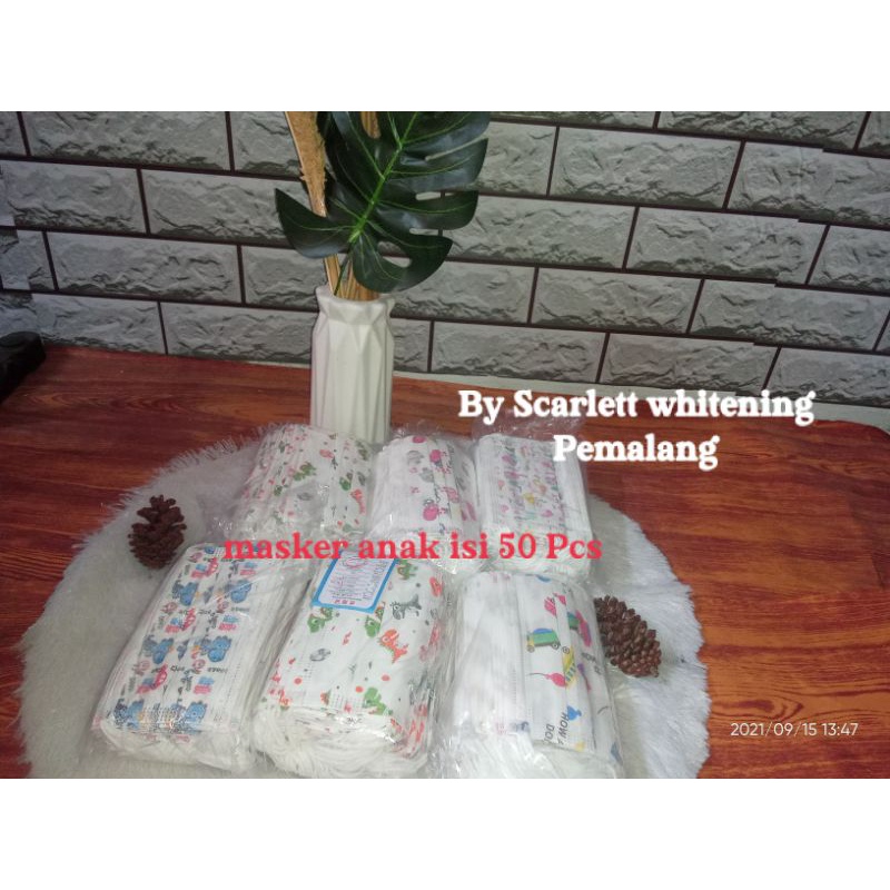 Masker anak 1 box isi 50 Pcs Cod
