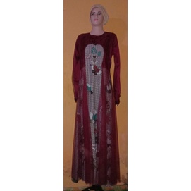 Gamis Batik brukat Tile