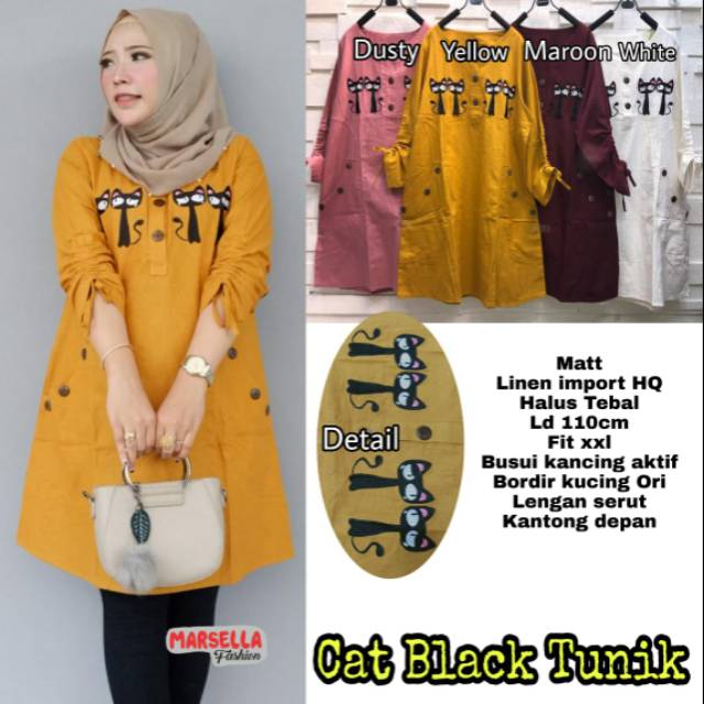 CAT BLACK TUNIK