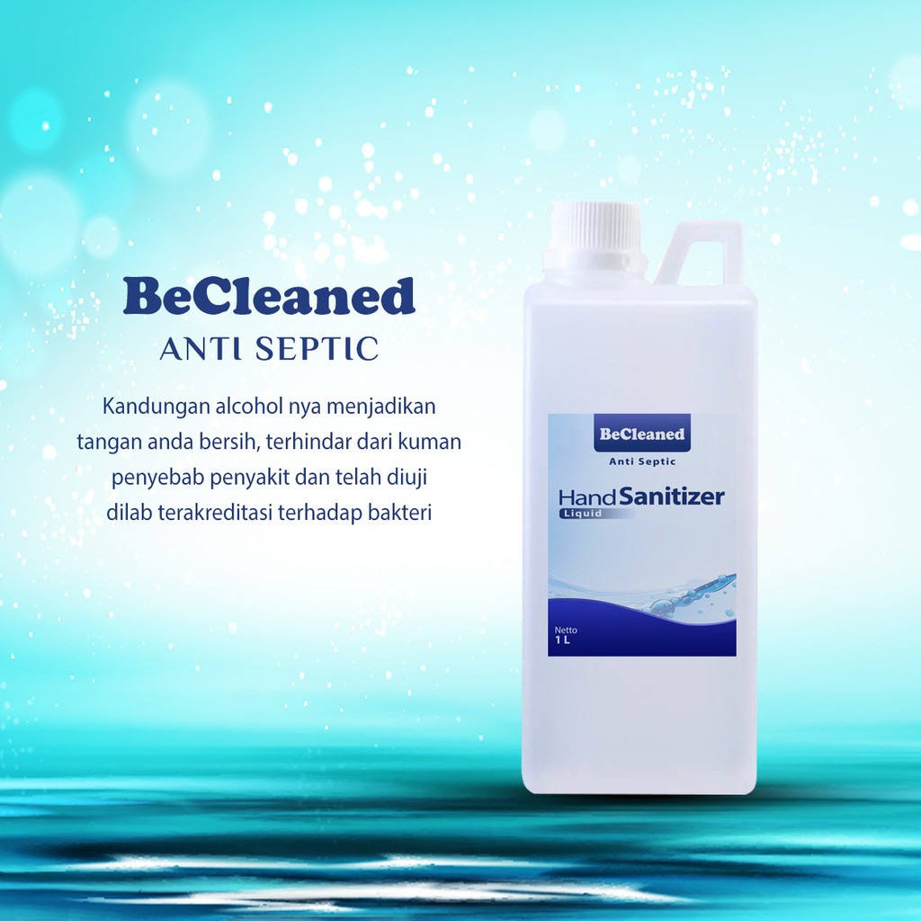 Hand Sanitizer 1liter Becleaned