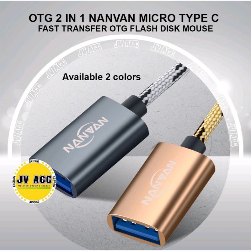 OTG 2 IN 1 NANVAN MICRO TYPE C FAST TRANSFER OTG FLASH DISK MOUSE