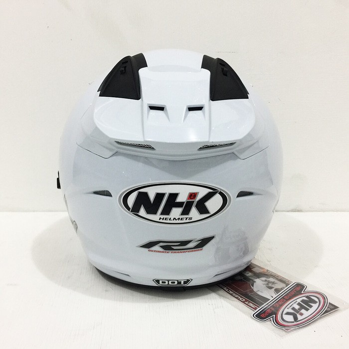 Good Product Helm NHK R1 Solid White Putih Double Visor