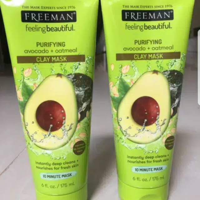Avocado oatmeal claymask
