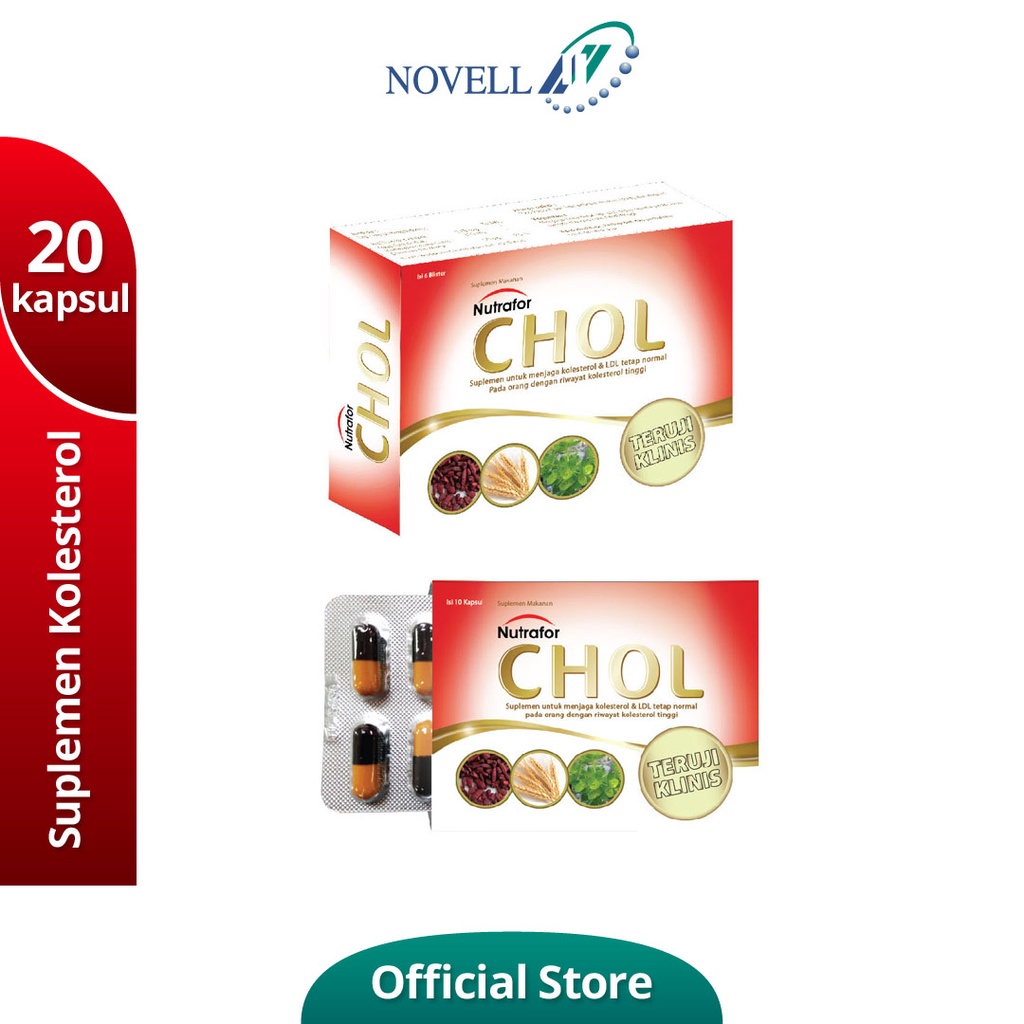Nutrafor Chol  20 kapsul - Suplemen Kolesterol