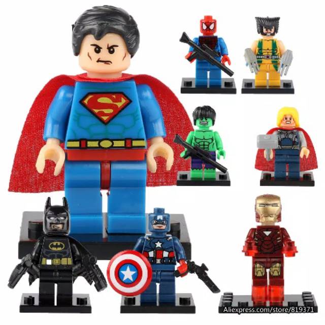 mainan lego superhero murah