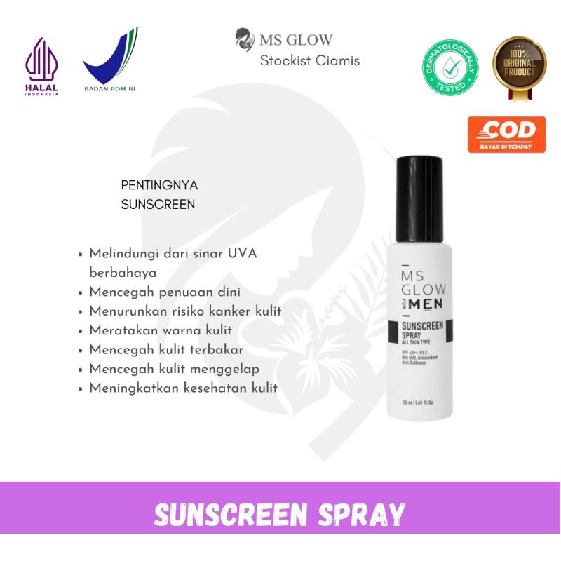 Sunscreen Spray Ms Men