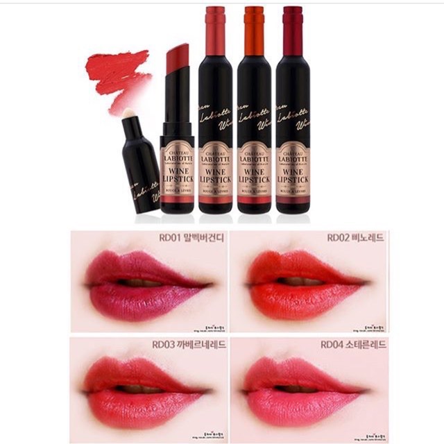 Labiotte Chateau Wine Lipstick - Fitting