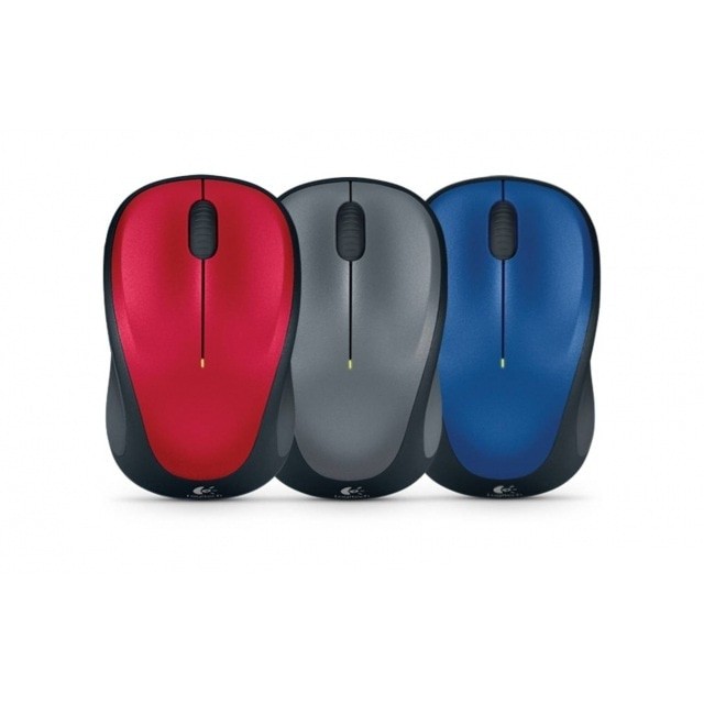 Logitech Wireless Mouse M235 Original - Merah