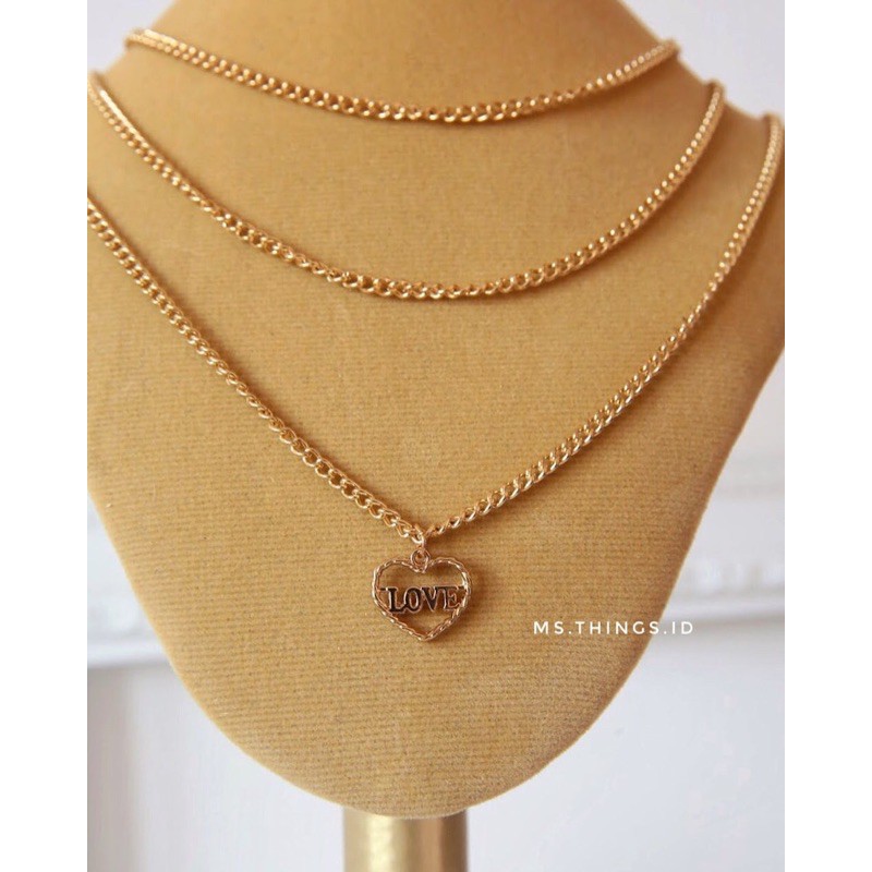 LOVE LAYERED NECKLACE