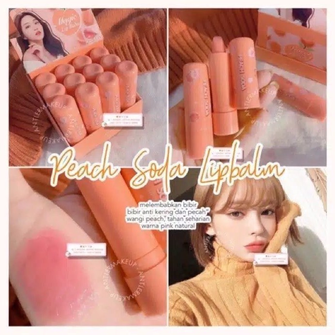 lip balm peach soda