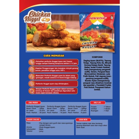 PERFECTIO CHICKEN NUGGET 500 gram