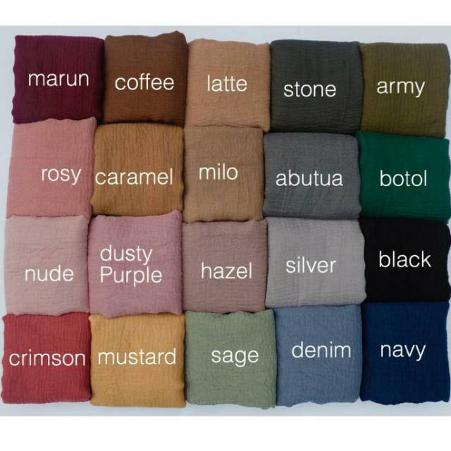 Pashmina Hijab Crinkle Shawl