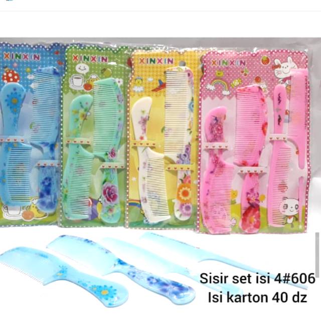 sisir set isi 4