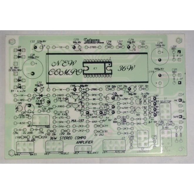 PCB Saturn MA-037 Stereo Compo Amplifier 36W