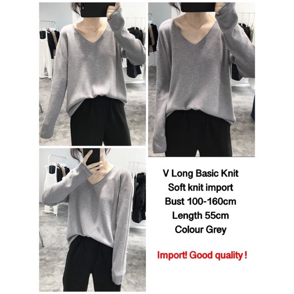 NZz v long basic knit import