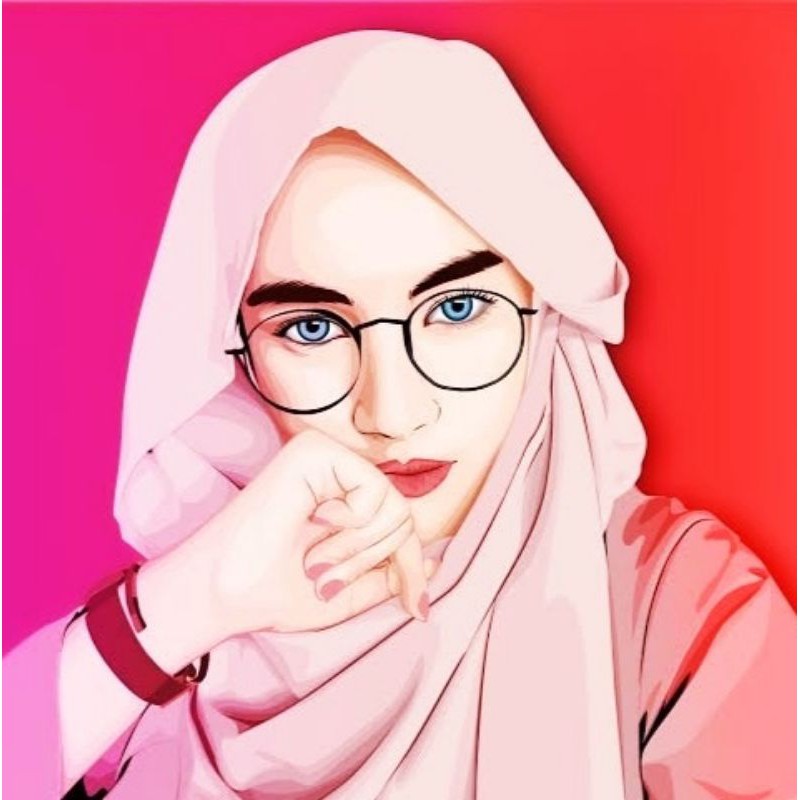 Vector Art/ vector wajah/ Vector Potrait/ Desain Vector kartun Simpel.
