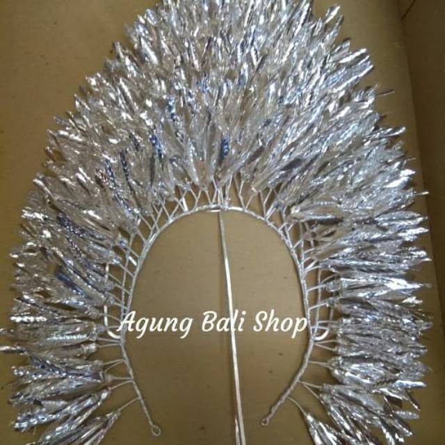 Set bunga pengantin warna silver