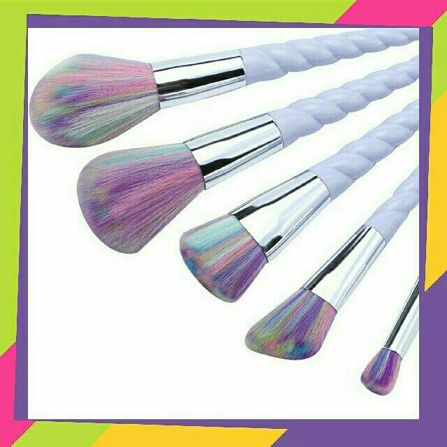 Kuas Make Up 5pcs Unicorn Brush Set