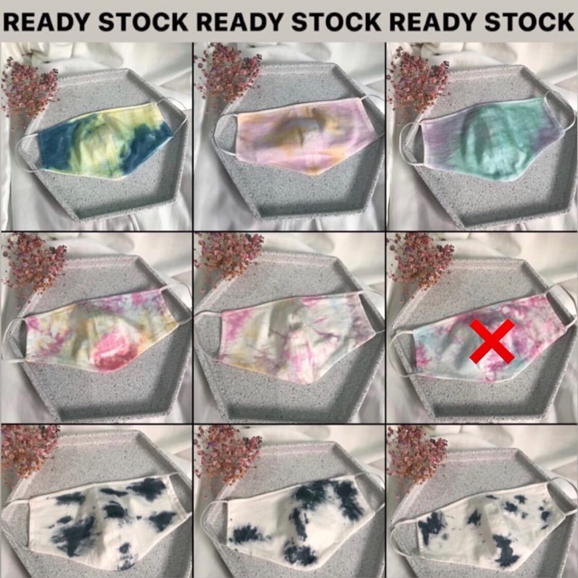 Paket Masker + Scrunchie Tie Dye