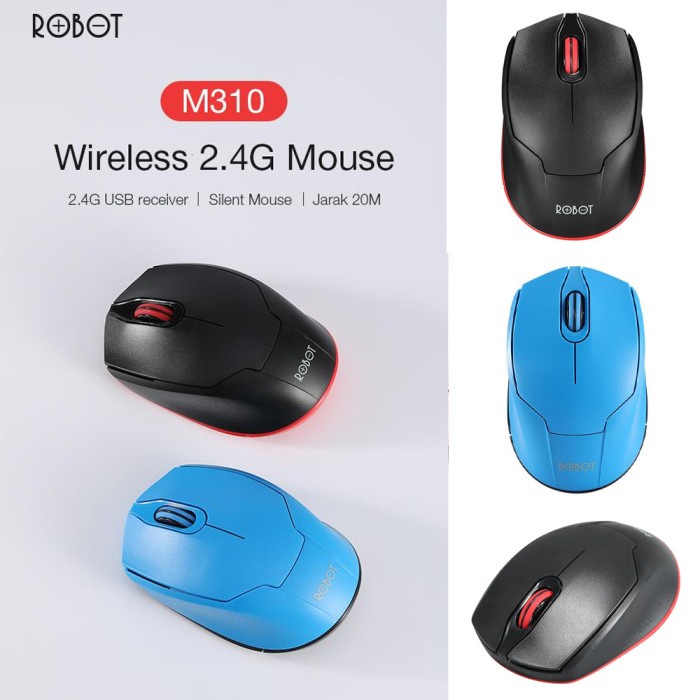 Mouse Wireless ROBOT M310 2.4G wireless optical Silent Key Long Range