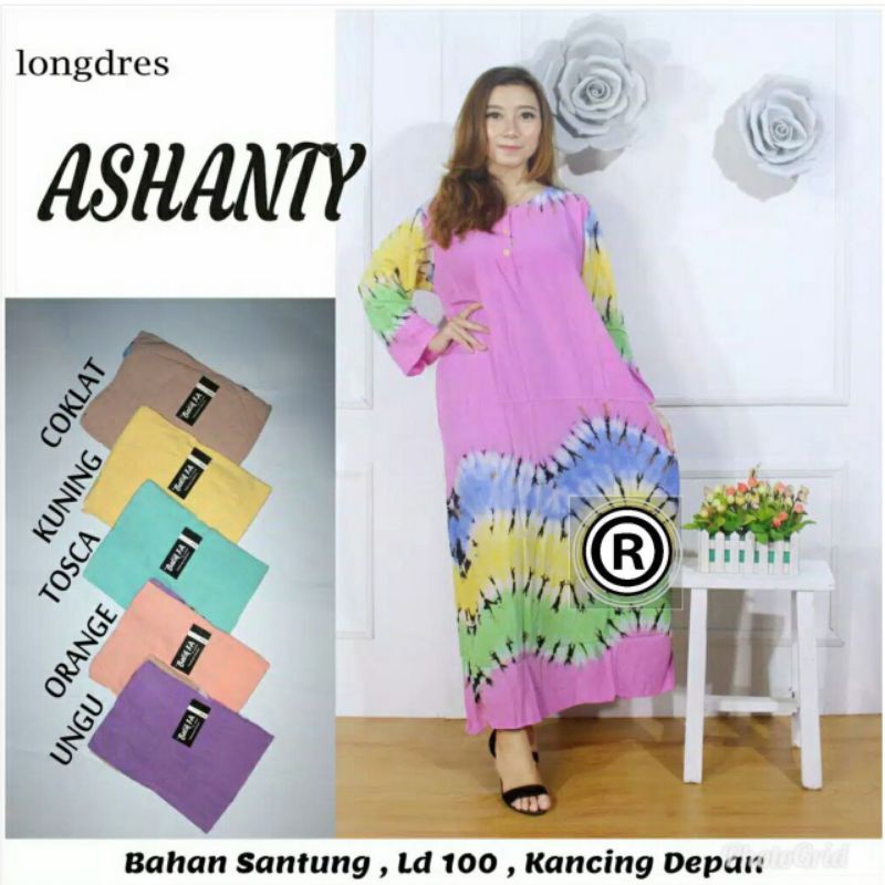 longdres asanty kancing depan busui
